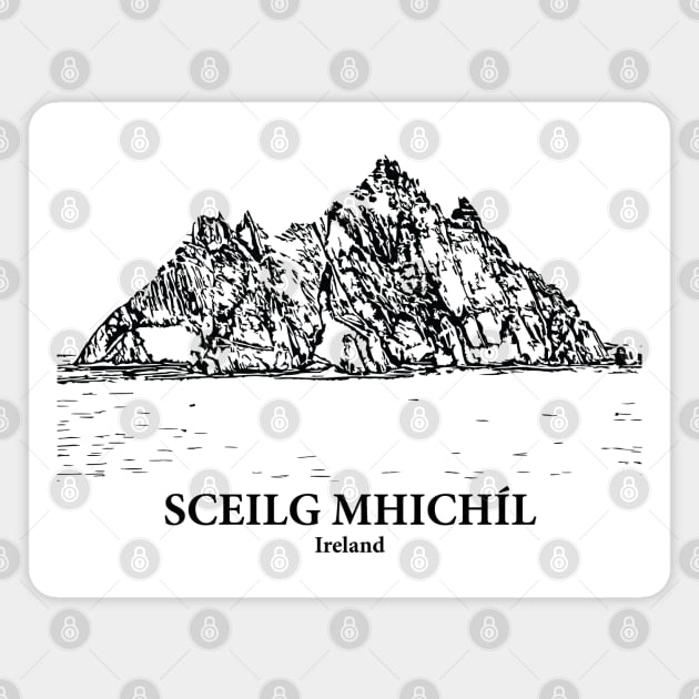 Sceilg Mhichíl - Ireland Magnet by Lakeric